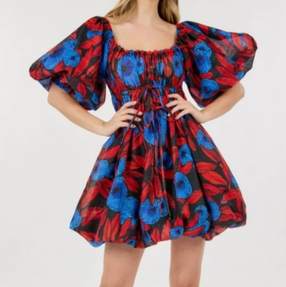 CQ By CQ, Floral Puff Sleeve Dress